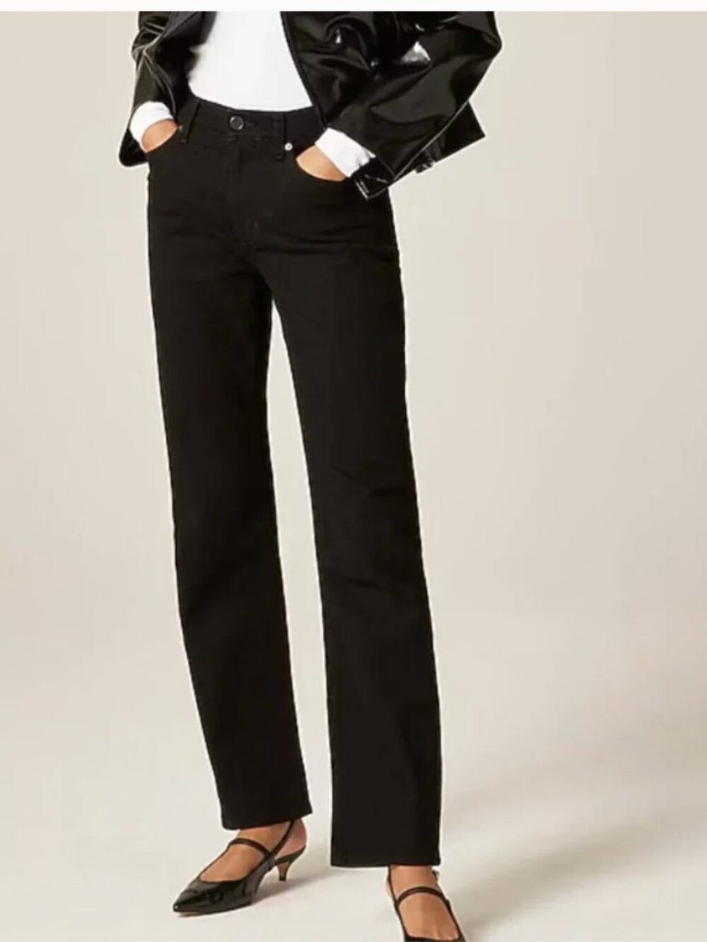 J.Crew Nipped Straight High Rise Semi-Stretch Jeans Size 25 NWT